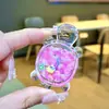Adornos de paisaje para pecera de escritorio con forma de tortuga de frijoles de leche de arena movediza transparente de acrílico de la misma serie explosiva de TikTok