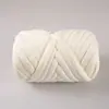 OHHIO nueva manta tejida a mano relleno de hilo secundario núcleo de gasa raya lana gruesa material para hacer mantas DIY alambre central
