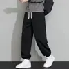 Calça casual transfronteiriça Chao Lunbu japonesa e coreana para homens, calça reta folgada com efeito de caimento, calça esportiva versátil, pedidos de estoque de fábrica