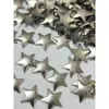 Lámina de bronce, lámina plana de bronce con forma de estrella de cinco puntas, adorno de transferencia de calor, pedrería de transferencia de calor, lámina de aluminio, pedrería de transferencia de calor para ropa, lámina de bronce para transferencia de calor, cadena de hierro