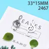 Acessórios de joias de liga metálica atacado 33 * 15 MM acessórios de pulseira de música de liga metálica