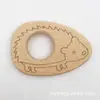 Suministro directo de fábrica palo para morder dientes de bebé Madera de haya diente calmar forma de animal palo para morder dientes morder música