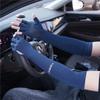 Verano Protección Solar para Hombre y Mujer Protección UV Mangas de Hielo para Brazo Extendidas para Conducir Correr Ciclismo Pesca Guantes de Seda de Hielo de Dos Dedos Expuestos
