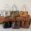 Bolsa de Mano Tejida Retro Nueva 2026 para Mujer, Gran Capacidad, Para Viajes Diarios, Hombro Único, Portátil, Casual, Simple, Bolsa de Axila