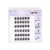 Pestañas Postizas Adhesivas Individuales Púrpura Deseo Sin Pegamento, 6 Filas, Pequeño Demonio Salvaje Puro, Estilo Natural para Mujeres, Pestañas para Ojos, Cola del Ojo