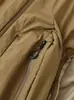 Chaleco de Trabajo Impermeable para Correr al Aire Libre, Chaleco Casual para Hombre con Múltiples Bolsillos, Cuello Alto, Resistente al Desgaste, Chaqueta de Algodón Cálida