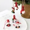 Decoración Navideña NUCHI Figura de Resina de Papá Noel Muñeco de Nieve Adorno Colgante para Árbol de Navidad Decoración Linda de Bolsa de Dibujos Animados
