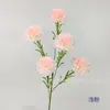 Flores artificiales, claveles de 5 cabezas, tallo único, para decoración del hogar, arreglos de boda, paredes de flores, centros de mesa, accesorios de fotografía y flores de seda de calidad de exportación