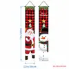 2026 Nuevo Pareado Navideño Fiesta Papá Noel Árbol de Navidad Decoración Colgante de Puerta Arreglo de Escena Bandera Colgante Exterior
