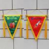 Bandeira Vermelha Ondulante Bandeira de Intercâmbio de Classe Escolar Produção de Bandeira Comemorativa Pendão Bandeira Pendurada Bandeira de Intercâmbio de Clube de Futebol Apoio