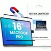 Película Protectora para MacBook Estilo Magnético Anti-Luz Azul Transfronteriza Adecuada para Portátil Apple Protección Ocular y Protección contra Radiación