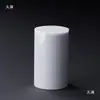 Soporte de Exhibición Cilíndrico Blanco de Acrílico Hecho a Mano Soporte de Exhibición para Cosméticos Base de Exhibición para Joyería Modelo de Mesa
