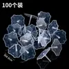 Base Longa para Bolo Mat Descartável Suporte para Enfeites Acessórios de Confeitaria Decoração de Plástico Base Transparente Espessada