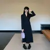 Elegante Conjunto de Blazer con Solapa y Falda para Mujer, Primavera Tallas Grandes, Estilo Coreano, Conjunto de Dos Piezas Adelgazante