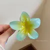 Vacaciones en la playa clip floral de plátano para el pelo pinza de garra floral de dopamina para recogidos en la parte posterior de la cabeza accesorio para el cabello adorno para el pelo