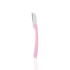 Acabador de Cejas Plegable Rosa Mango Antideslizante Cuchilla Removible Rascador de Cejas Portátil Fácil Acabador de Cejas Herramienta de Maquillaje de Belleza