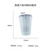 Taza medidora de silicona Elyang de 50 ml a 1000 ml, herramienta de moldeo de epoxi, taza medidora de líquidos con escala visual doble