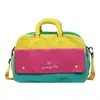 Nueva Bolsa de Viaje de Moda con Bloques de Color Tendencia Dopamina Versátil Bolsa para Yoga Natación Entrenamiento Estilo Coreano Bolsa Deportiva para Fitness