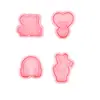 Serie K-Pop Molde para Galletas 3D Cortador Realista para Estampar Galletas DIY con Diseño de Prensa Tridimensional Esenciales para Hornear