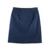 Falda Midi de Gamuza y Terciopelo Otoño Invierno para Mujer Cintura Alta Plisada Línea A Corta Multicolor En Stock Para Viajar Ceñida a la Cadera Falda Midi Versátil