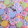 Macaron Glitter Fino Transparente Margarida Resina DIY Acessórios de Cabelo Grampo de Cabelo Capa de Celular Adesivo Ímã de Geladeira Acessórios de Joias