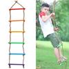 Escalera para niños de interior y exterior de Amazon, escalera de cuerda para escalar para niños de plástico de seis velocidades, escalera de columpio para exterior, puerto de presión inferior