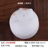 Pote Rústico Gato Garra Retro Pote Selado de Cerâmica Animal de Estimação Fofo Pote de Armazenamento à Prova de Umidade Pote de Chá com Pegada de Pata Frasco Pequeno para Pó de Fragrância Armazém de Chá