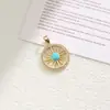 Nuevos Accesorios para Pulsera de Collar DIY de Oro Real de 18K Colgante de Cobre Incrustado con Circonita Colgante Galvanizado Joyería al por Mayor