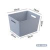 Cesta de almacenamiento tejida de plástico marco para juguetes libros escritorio de jardín de infantes caja de almacenamiento para snacks caja de almacenamiento para ropa