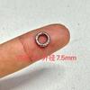 Anillo para trotar con cuentas retro de plata antigua de Shanxi, espaciador, cuenta cuadrada, mantras de seis caracteres, anillo para correr, plata de notoginseng, joyería literaria DIY para jugar