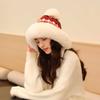 Gorro de Lana para Niños Invierno Nuevo Forrado de Felpa Engrosado Cálido Bola de Pelo Gorro de Punto Exterior Montar Protectores de Orejas a Prueba de Frío Gorro Frío