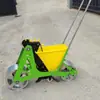 Sembradora Pequeña de Ajo, Accionada a Mano con Orugas de Tractor, de Gasolina, Sembradora de Precisión Doméstica, Máquina de Siembra de Ajo Multilínea