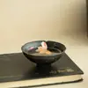 Taza de Té Negra de Cerámica Pintada a Mano Flor de Loto con Salpicaduras Doradas Taza Maestra Taza Sombrero de Hongo Taza Exquisita para Cata de Té Taza de Cerámica Hogareña Té Gongfu