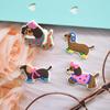 Nuevo Producto Perro Salchicha PVC Goma Suave Plástico Caída Hebilla Decorativa Extraíble Agujero Zapatos Flor Zapato Hebilla Transfronterizo Accesorios DIY en stock