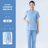 Uniforme de Enfermera Manga Larga para Mujer Verano Manga Corta Bata Blanca Verano Farmacia Salón de Belleza Conjunto de Uniforme de Trabajo Talla Grande