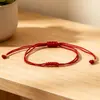 Pulsera de cuerda de mano tejida a mano de siete nudos de la suerte para pareja y mejor amigo, juego de pulseras de cuerda de mano, tamaño ajustable