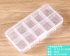 Caja de Plástico PP Rectangular Transparente Caja de Embalaje para Bisutería Caja de Almacenamiento Pequeña Blanca para Piezas de Repuesto de Equipo de Pesca con Tapa