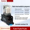 Relé Hh52P Bobina de Cobre Contatos de Liga de Prata Luz Indicadora My2 Resistente Eletricamente Fabricante Direto Base de Relé 8 Pinos