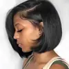 Fabricantes europeos y americanos transfronterizos en stock al por mayor set de cabello para mujer mechones cortos cabeza de bob peluca de fibra química africana cobertura completa de cabeza