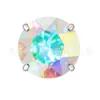 Aretes de Aleación de Titanio F136, Cartílagos Piercing Genuinos de Swarovski, Piercings de Labio, Joyería Piercing de Espiral Interna con Base Plana