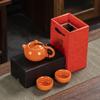 Todo o conjunto de forno de cerâmica um vaso duas xícaras quatro xícaras de chá portátil conjunto reunião anual presente prático companheiro logotipo de presente