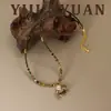 Colar Original Moda Outono e Inverno Zircônia Microcravejada Romã Verde Rotativa Moeda de Cobre Pônei Joias de Luxo Acessível de Alta Qualidade para Mulheres