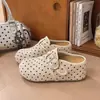 Mules planos estilo Birkenstock para mujer con hebilla de lunares retro, 2026, de suela blanda, multicolor, mules versátiles para exteriores