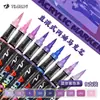 Bestseller transfronterizo: Set de 12 bolígrafos acrílicos líquidos directos de colores para pintura y graffiti DIY, Marcadores de colores de 9 colores