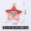 Collares, Pulseras, Colgantes y Accesorios de Estrella y Corazón Tachonados de Diamantes con Goteo de Aceite DIY Transfronterizos Directo del Fabricante, Disponibles para Venta por Lote Mixto