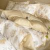Conjunto de Verão de Tencel de Quatro Peças para Dormir Nu, Capa de Edredom de Seda Gelada, Conjunto de Lençóis de Cama de Verão de Três Peças, Conjunto de Roupa de Cama de Alta Qualidade