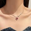 Doce Colar Legal Sexy de Coração de Diamante Estrela Estilo Frio Colar com Pingente Moda Feminina Design Criativo Corrente Clavicular