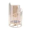 Elegante Suporte de Vela Dourado Estilo Nórdico Moderno Ideal para Decoração de Sala de Jantar ou Sala de Estar Perfeito para Casamentos Jantares Românticos e Ocasiões Especiais Grande Suporte de Metal para Velas para Decoração de Mesa
