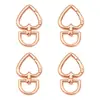 2 Llaveros de Aleación Corazón de Melocotón Accesorios DIY Hebillas para Joyería Hebillas para Bolsos Llaveros con Anilla de Resorte Llaveros al por Mayor Hebillas para Equipaje