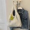 Bolsa de Burbujas Pequeña Fresca Plisada para Mujer 2023 Nueva Bolsa Tote Dulce de Flores de Gran Capacidad Bolso de Hombro Simple